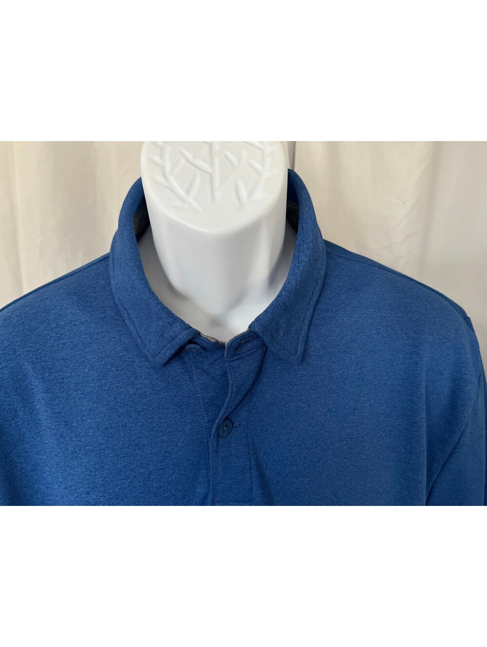 Twillory Men's Solid Royal Blue Athleisure Performance Golf Polo Shirt XL